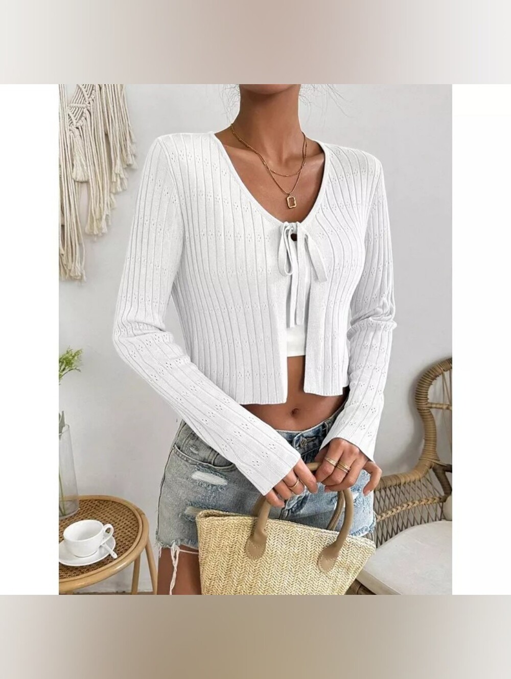 Tie Front Cardigan